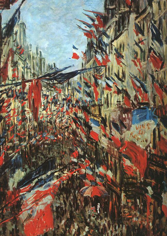 Claude Monet Rue Saint Denis, 30th June 1878 France oil painting art